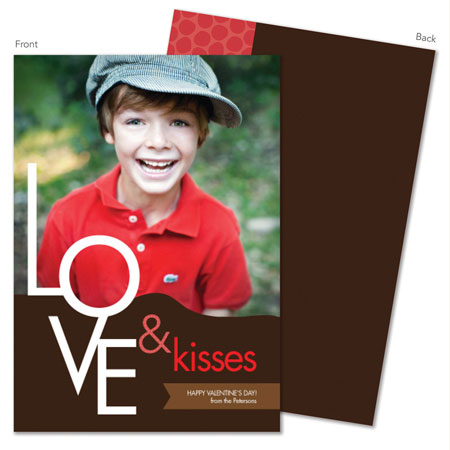 Spark & Spark Valentine's Day Cards (Love & Kisses - Photo)